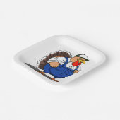 感謝祭マンガ農家トルコ ペーパープレート (傾斜あり)