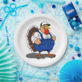 感謝祭マンガ農家トルコ ペーパープレート (パーティー)