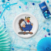 感謝祭マンガ農家トルコ ペーパープレート (パーティー)