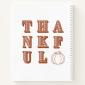 感謝祭ミニマルシンプルリスト ノートブック (裏面)