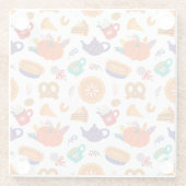 感謝祭ミーム |すべてのことに感謝する ガラスコースター (裏面)