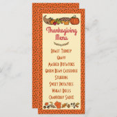 感謝祭メニュー プログラム (正面/裏面)