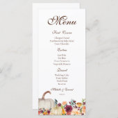 感謝祭メニュー, 秋のメニュー, 友人感謝祭メニュー メニュー (正面/裏面)