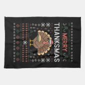 感謝祭メリークリスマス感謝祭トルコ キッチンタオル (横)