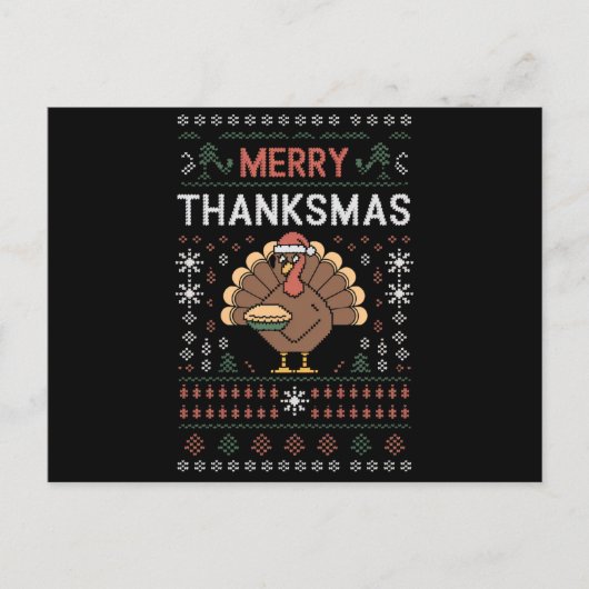 感謝祭メリークリスマス感謝祭トルコ ポストカード (正面)