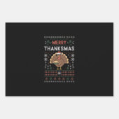 感謝祭メリークリスマス感謝祭トルコ ラッピングペーパーシート (正面)