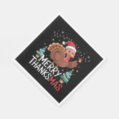 感謝祭メリーサンタ・トルコEs スタンダードランチョンナプキン (角)