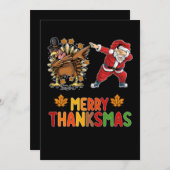 感謝祭メリー秋クリスマスシーズン 招待状 (正面/裏面)