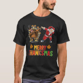 感謝祭メリー秋クリスマスシーズン Tシャツ (正面)