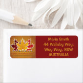 感謝祭メープルの葉 ラベル (インサイチュ)