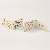 感謝祭メープル葉ズ折り畳みカード