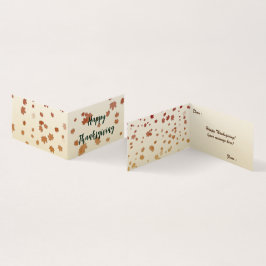 感謝祭メープル葉ズ折り畳みカード