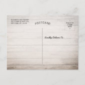 感謝祭メープル葉トルコ木材ストリングライト シーズンポストカード (裏面)