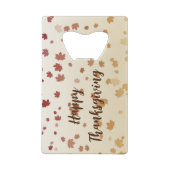 感謝祭メープル葉 クレジットカード栓抜き (裏面)