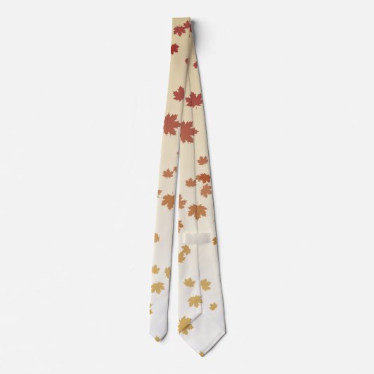 感謝祭メープル葉 ネクタイ (裏面)