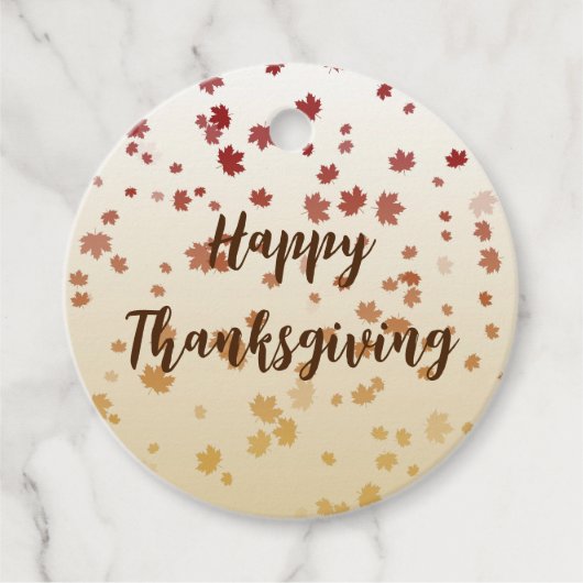 感謝祭メープル葉 フェイバータグ (正面)