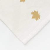 感謝祭メープル葉 フリースブランケット (角)