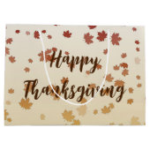 感謝祭メープル葉 ラージペーパーバッグ (裏面)