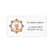 感謝祭メープル離れスフレーム秋ラベル ラベル (正面)