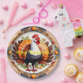 感謝祭モダンかぼちゃの秋コレクション ペーパープレート (パーティー)