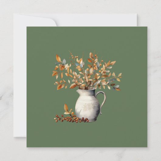 感謝祭モダンの友素朴達 招待状 (裏面)