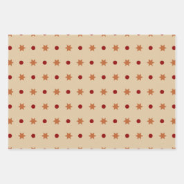 感謝祭モダンの色セット3 ラッピングペーパーシート