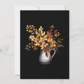 感謝祭モダンエレガントの友情 招待状 (裏面)