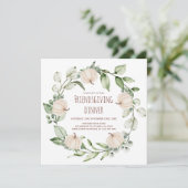 感謝祭モダンディナーの友達が饗宴に 招待状 (スタンド正面)