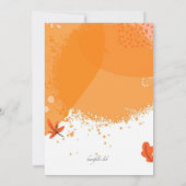 感謝祭モダンディナー招待状 招待状 (裏面)