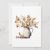 感謝祭モダンディナー秋フレンドシップ 招待状 (裏面)