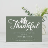 感謝祭モダンディナー 招待状 (スタンド正面)