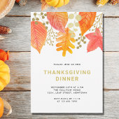 感謝祭モダンディナー 招待状