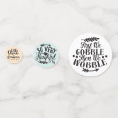 感謝祭モダン引用文紅葉レッドベリー コンフェッティ (裏面)