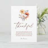 感謝祭モダン感謝祭エレガント秋 シーズンカード (スタンド正面)