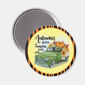 感謝祭モダン美しい秋コレクション マグネット (正面/裏面)