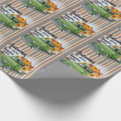 感謝祭モダン美しい秋コレクション ラッピングペーパー (角)