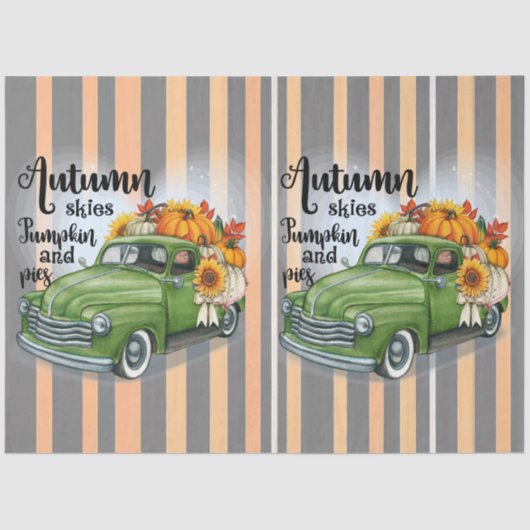 感謝祭モダン美しい秋コレクション 薄葉紙 (正面)