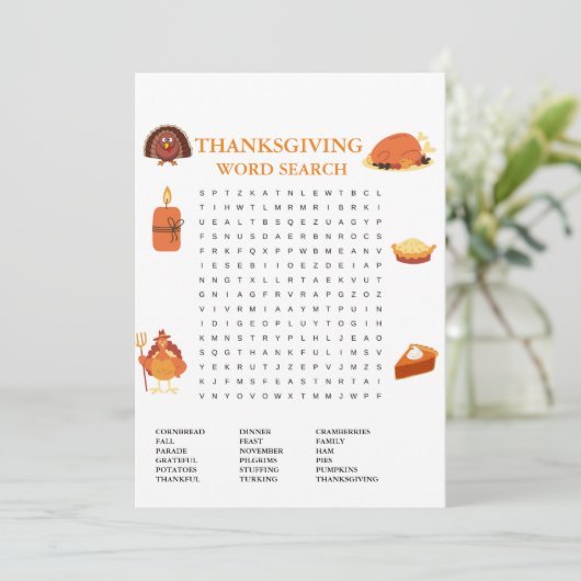 感謝祭モダン語検索ゲームカード 案内状 (スタンド正面)
