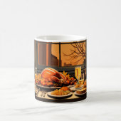 感謝祭モダン3マグカップ コーヒーマグカップ (中央)