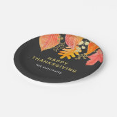 感謝祭モダン ペーパープレート (アングル)