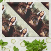 感謝祭モナリザピルグリム キッチンタオル (折り畳み)