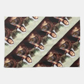 感謝祭モナリザピルグリム キッチンタオル (横)