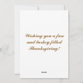 感謝祭モナリザピルグリム シーズンカード (裏面)