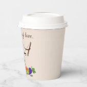 感謝祭モノグラムの 紙コップ (左)