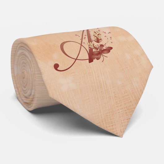 感謝祭モノグラム文字Aネクタイ ネクタイ (ロール)