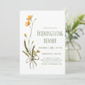 感謝祭ユニークの友モダンだちディナー 招待状 (スタンド正面)