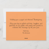 感謝祭ユニークフローラ挨拶 シーズンカード (裏面)