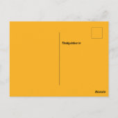 感謝祭ユニーク休日の引越し告知 ポストカード (裏面)