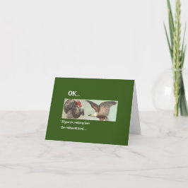 感謝祭ユーモアのあるの鳥 カード