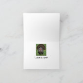 感謝祭ユーモアのあるの鳥 カード (内部)